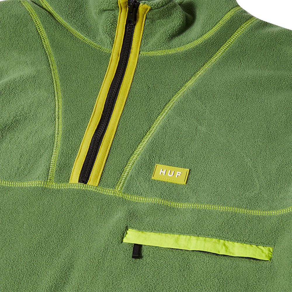 HUF Elysian Quarter Zip Fleece Avocado