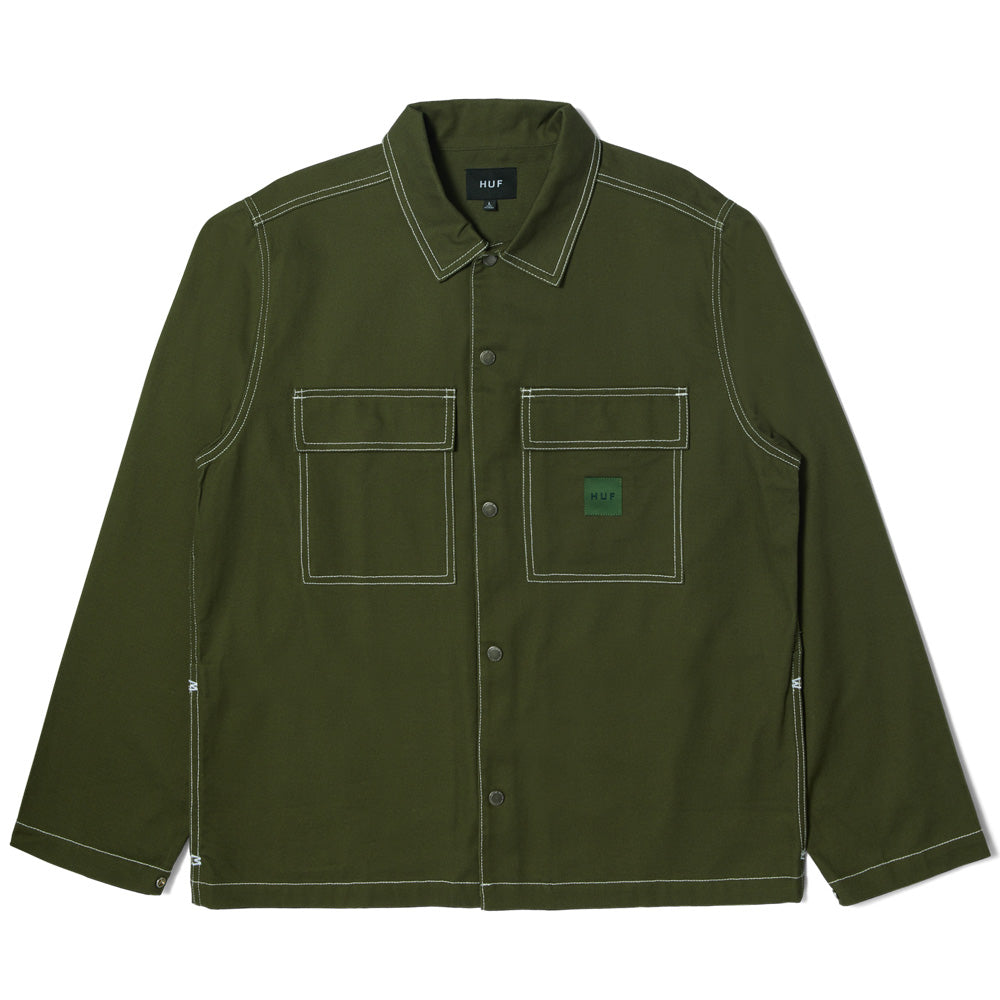 HUF Mason Shacket Hunter Green