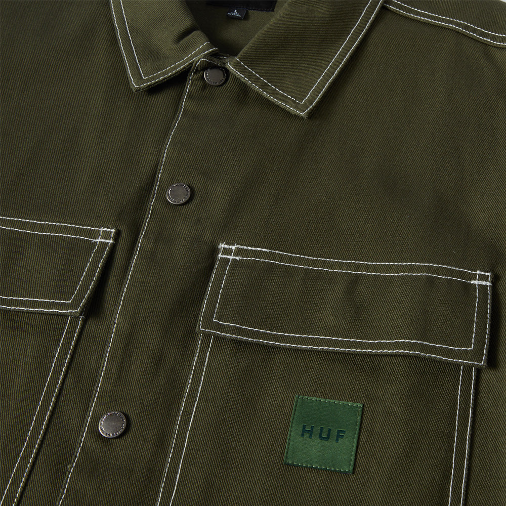 HUF Mason Shacket Hunter Green