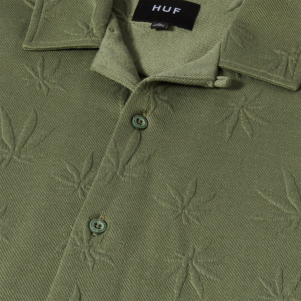 HUF Plantlife Jacquard Shirt Moss