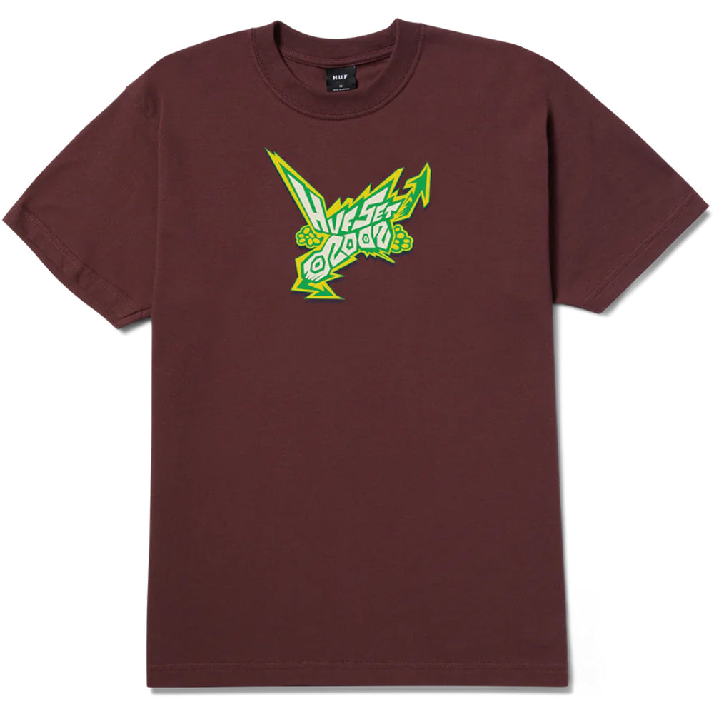 HUF Radio T Shirt Eggplant