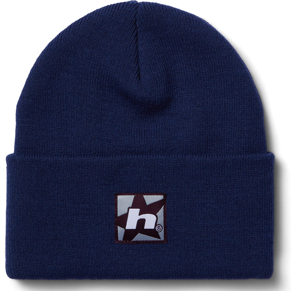 HUF Star Box Logo Beanie Navy