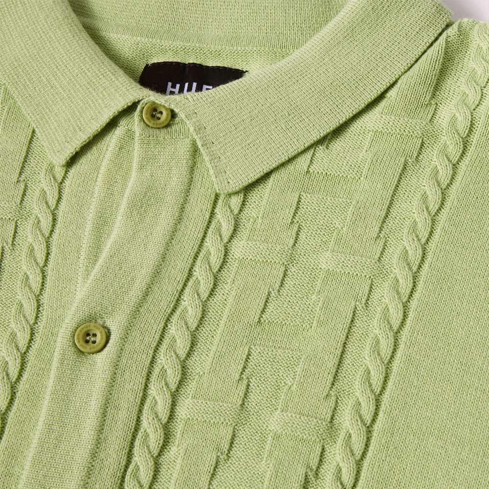 HUF Towner Long Sleeve Knit Top Pistachio