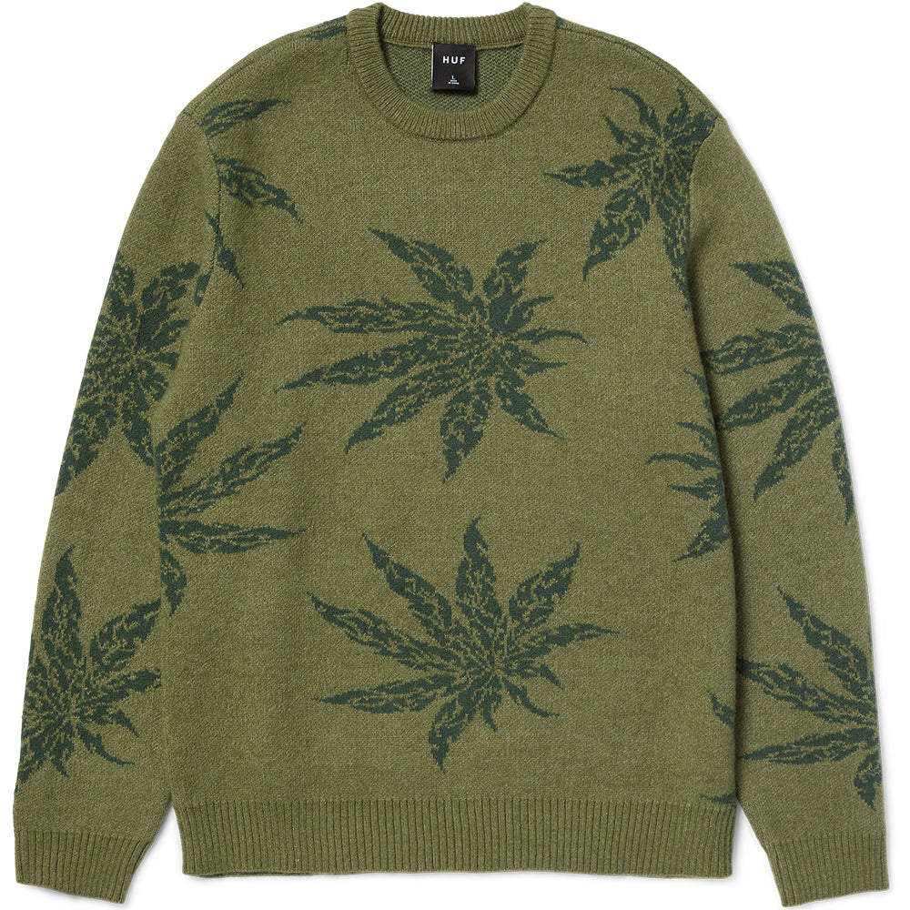 HUF Tribal Crewneck Sweater Avocado