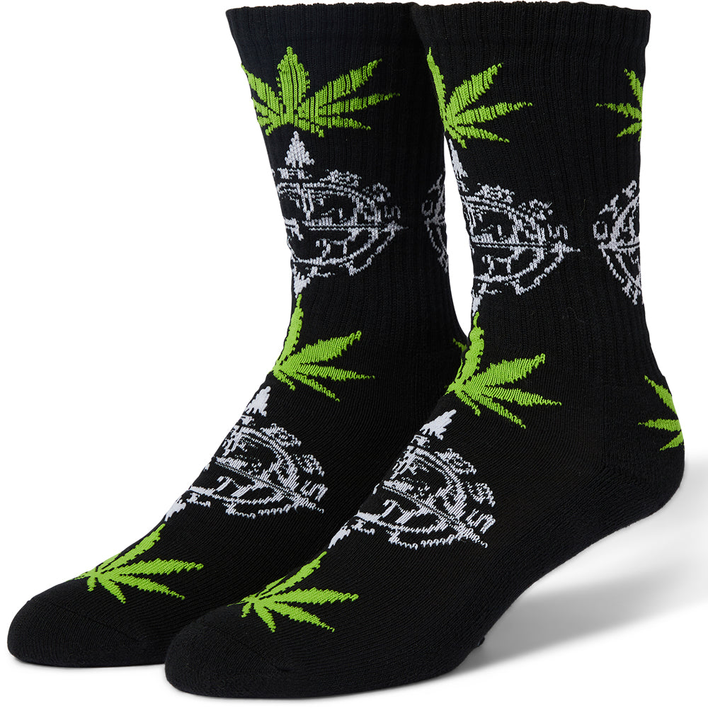 HUF x Cypress Hill Compass Plantlife Sock Black