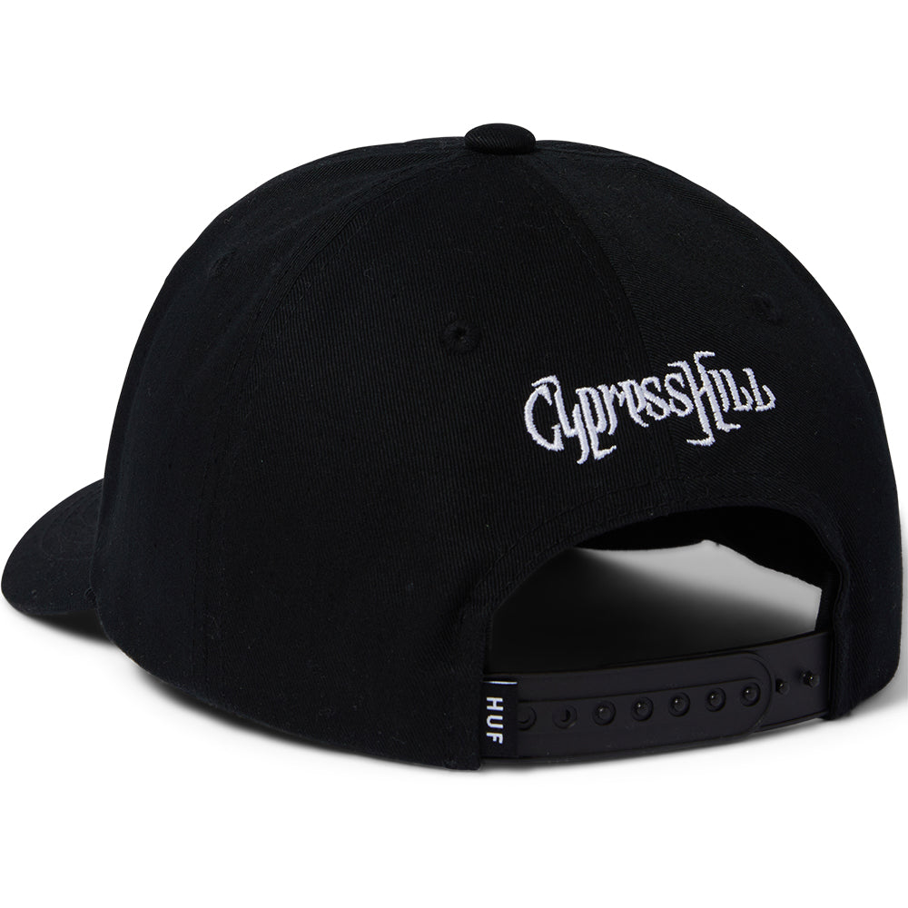 HUF x Cypress Hill Insane Snapback Hat Black