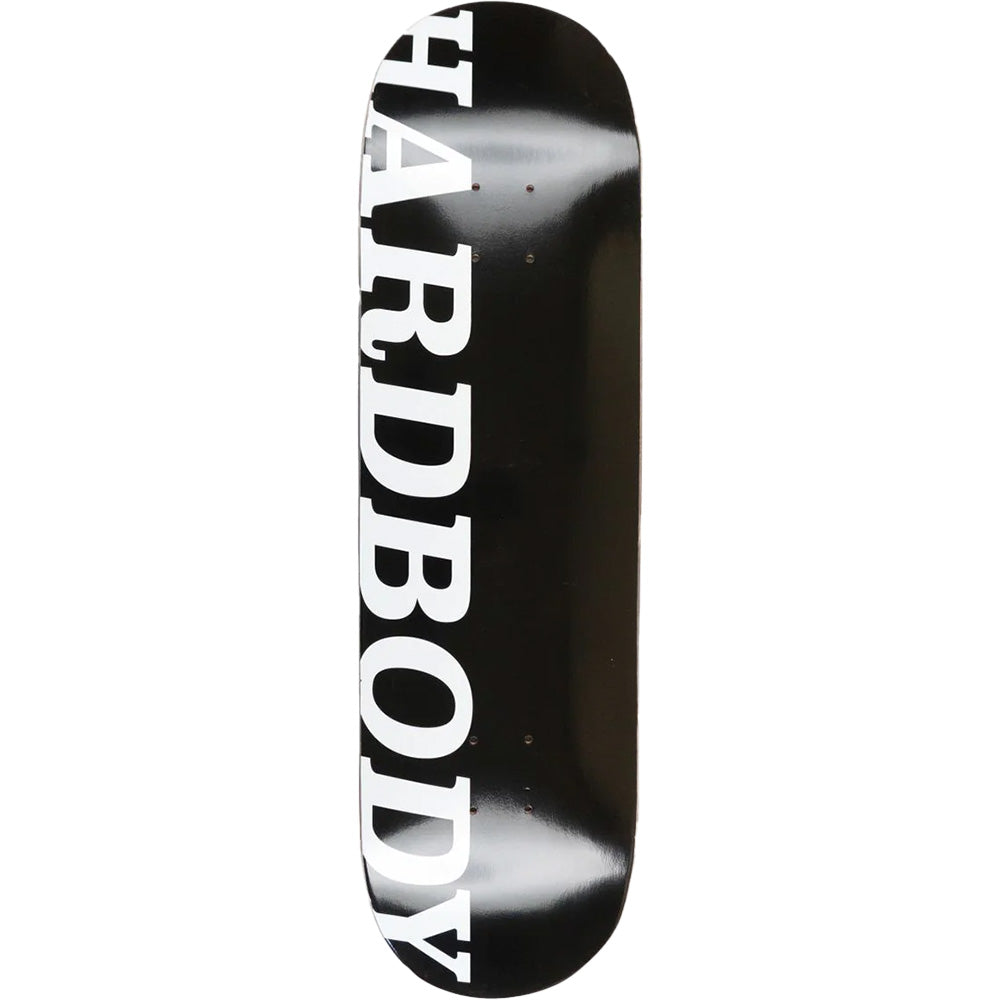 Hardbody Classic Logo Deck Black/White 8.1"