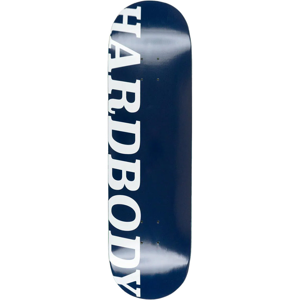 Hardbody Classic Logo Skateboard Deck Navy/White 8.3"