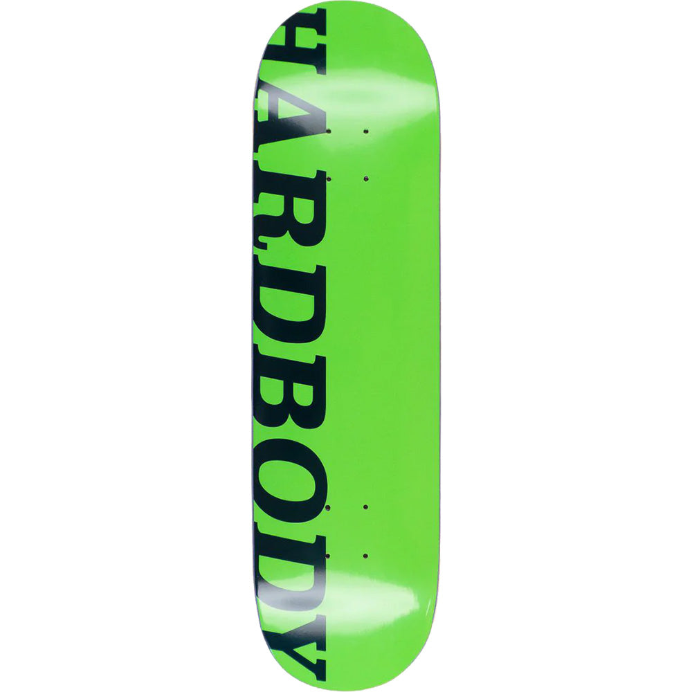Hardbody Classic Logo Skateboard Deck Neon/Navy 8.1"