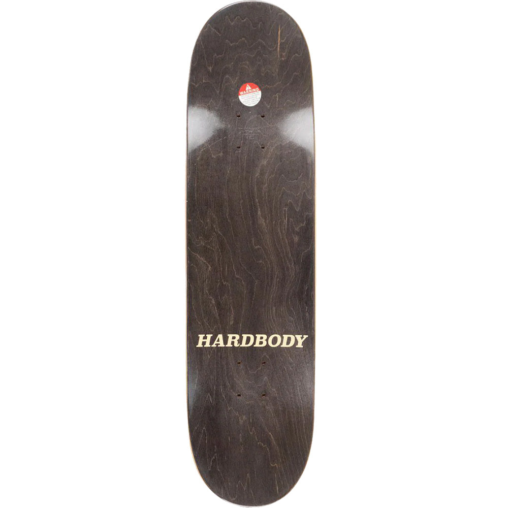 Hardbody Classic Logo Deck Black/White 8.1"