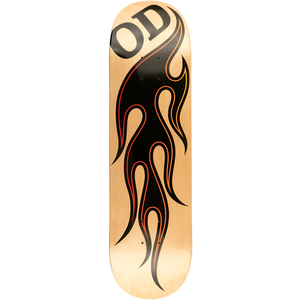 Hardbody OD Flames Natural Skateboard Deck 8.25" Short