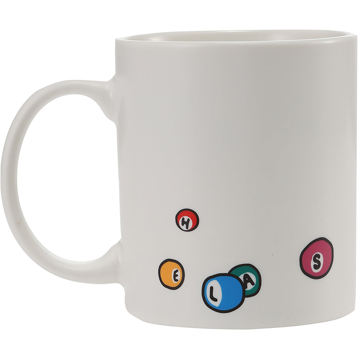 Hélas Pool Dog Mug White