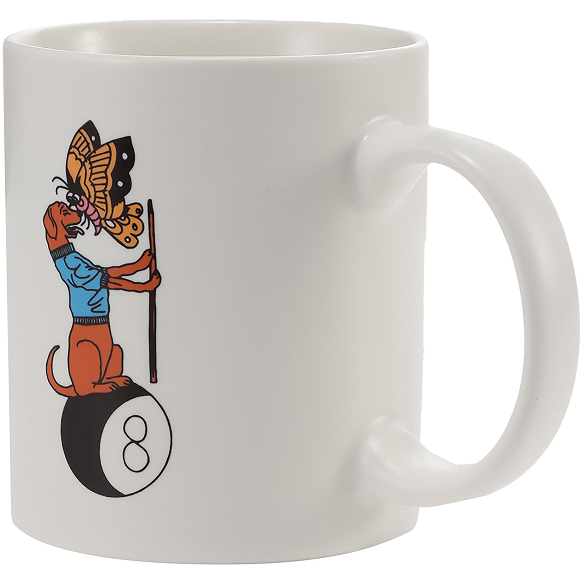 Hélas Pool Dog Mug White