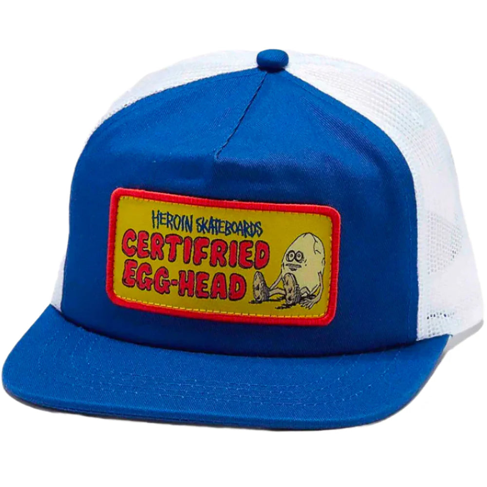Heroin Certifried Egg-Head Trucker Cap Blue/White