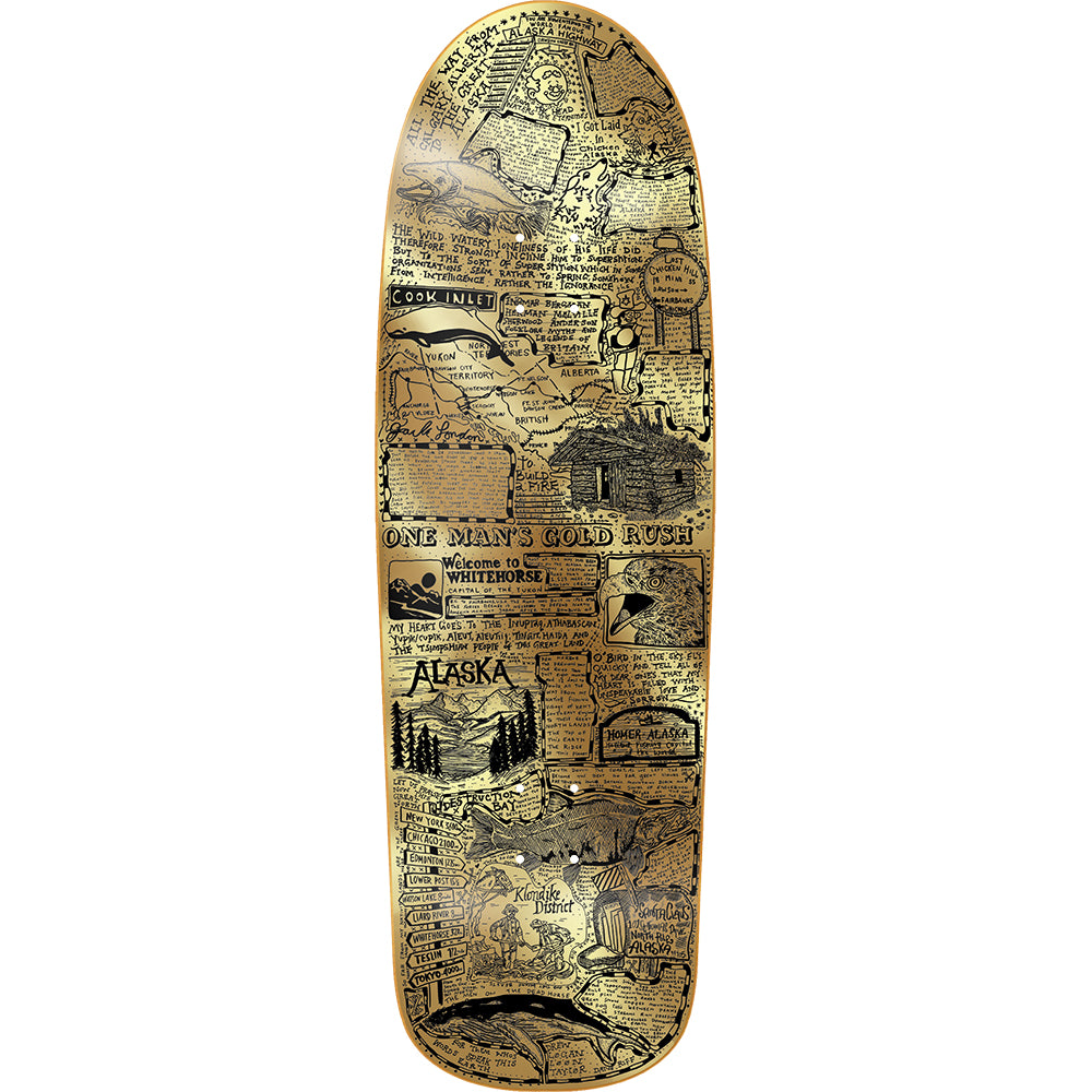Heroin Craig Questions Gold Rush Skateboard Deck 10"