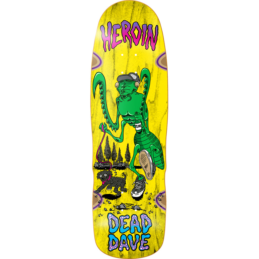 Heroin Dead Dave Bug Skateboard Deck 10.1"