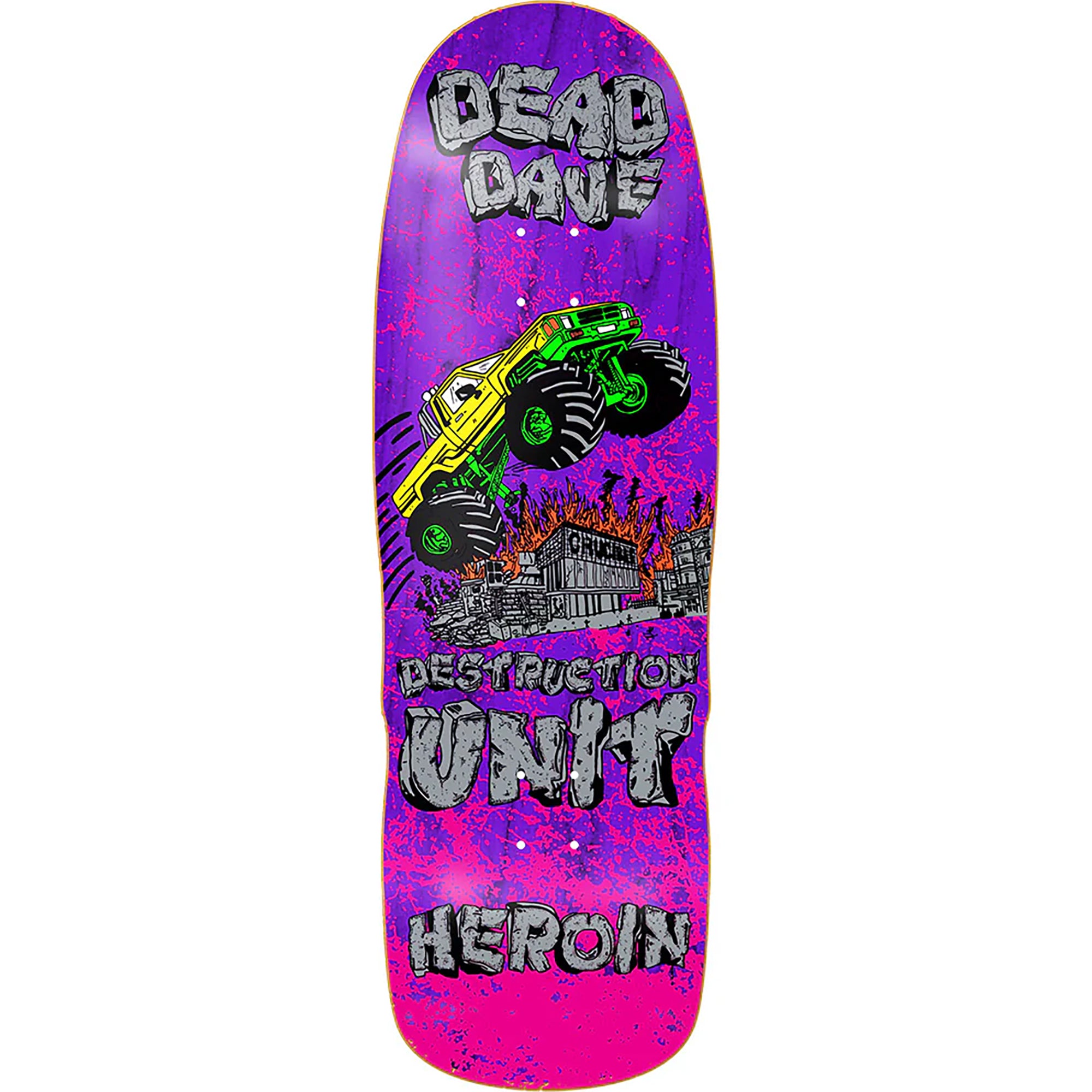 Heroin Dead Dave Knock Off Skateboard Deck 10.1"