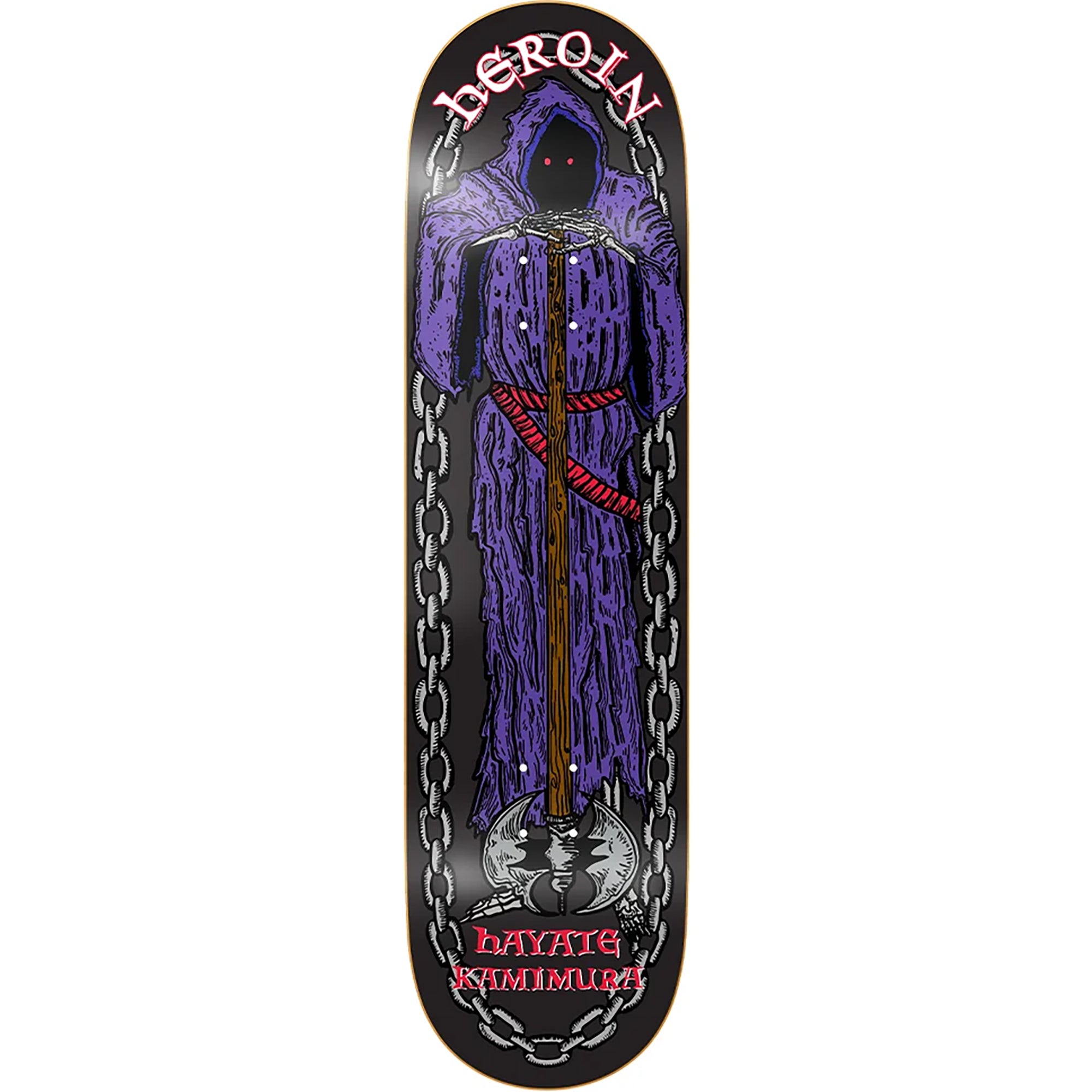 Heroin Hayate Kamimura KO2 Axe Man Skateboard Deck 8.25"