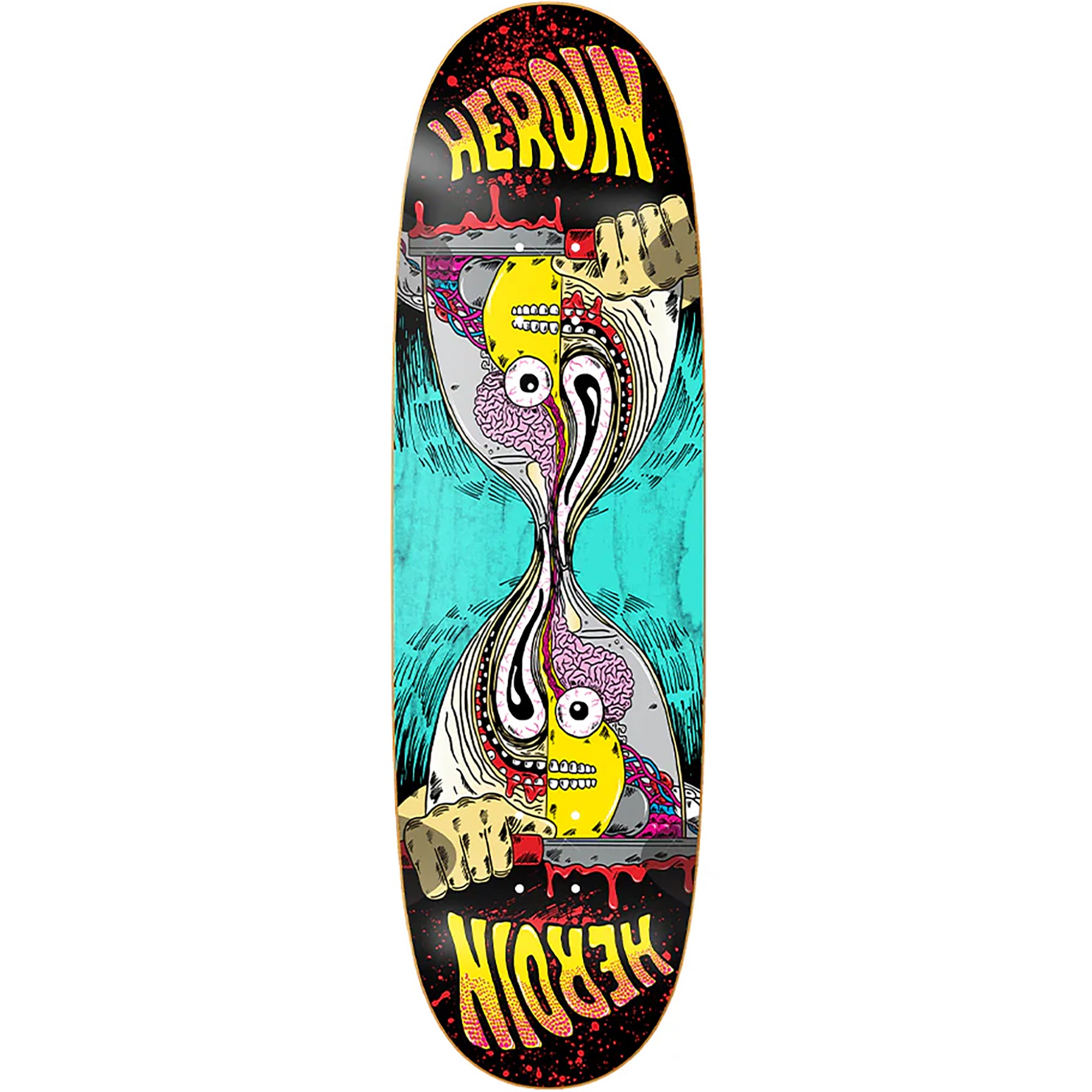 Heroin Merged Anatomy RazorEgg Skateboard Deck 9.25"