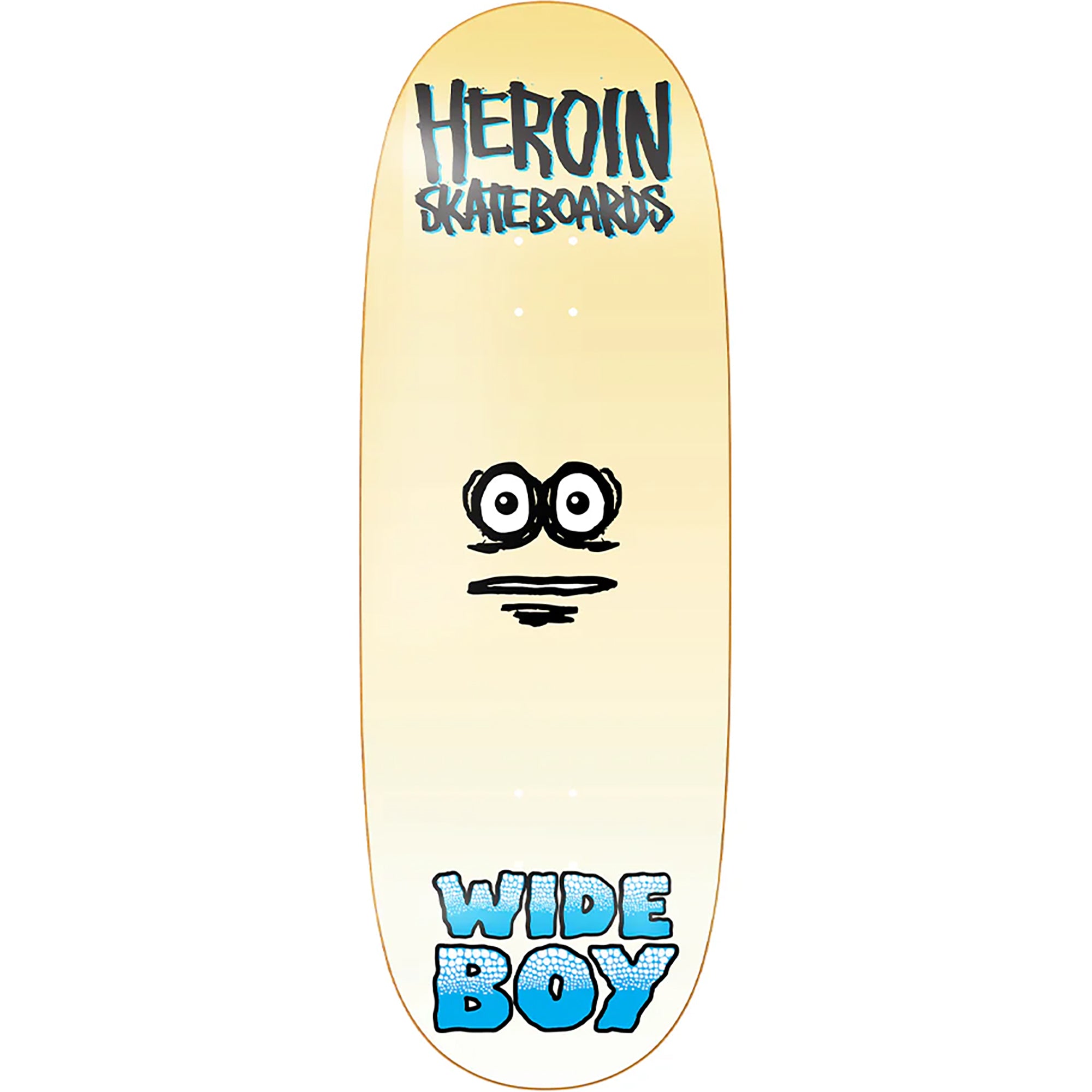 Heroin Wide Boy Face Skateboard Deck 10.75"