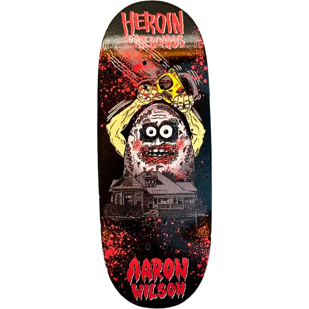 Heroin x Maple Lab Aaron Wilson Teggxas Chainsaw Massacre Fingerboard Deck 36mm