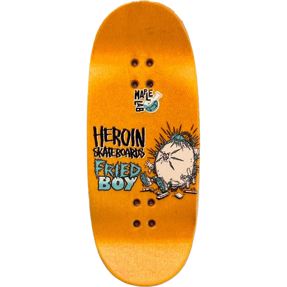 Heroin x Maple Lab Fried Boy Fingerboard Deck 40mm