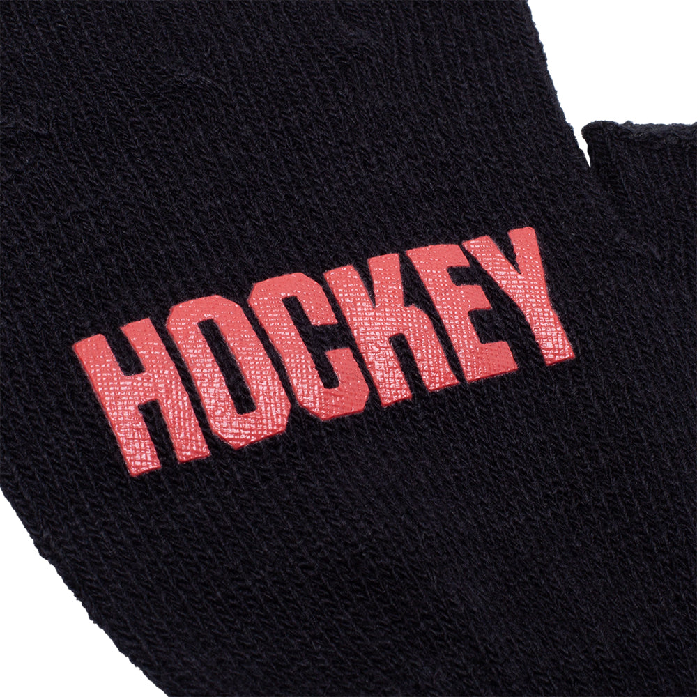 Hockey Fingerless Gloves Black/Red
