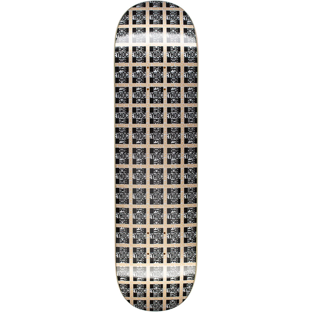 Hockey Plaid Gold Deck 9"