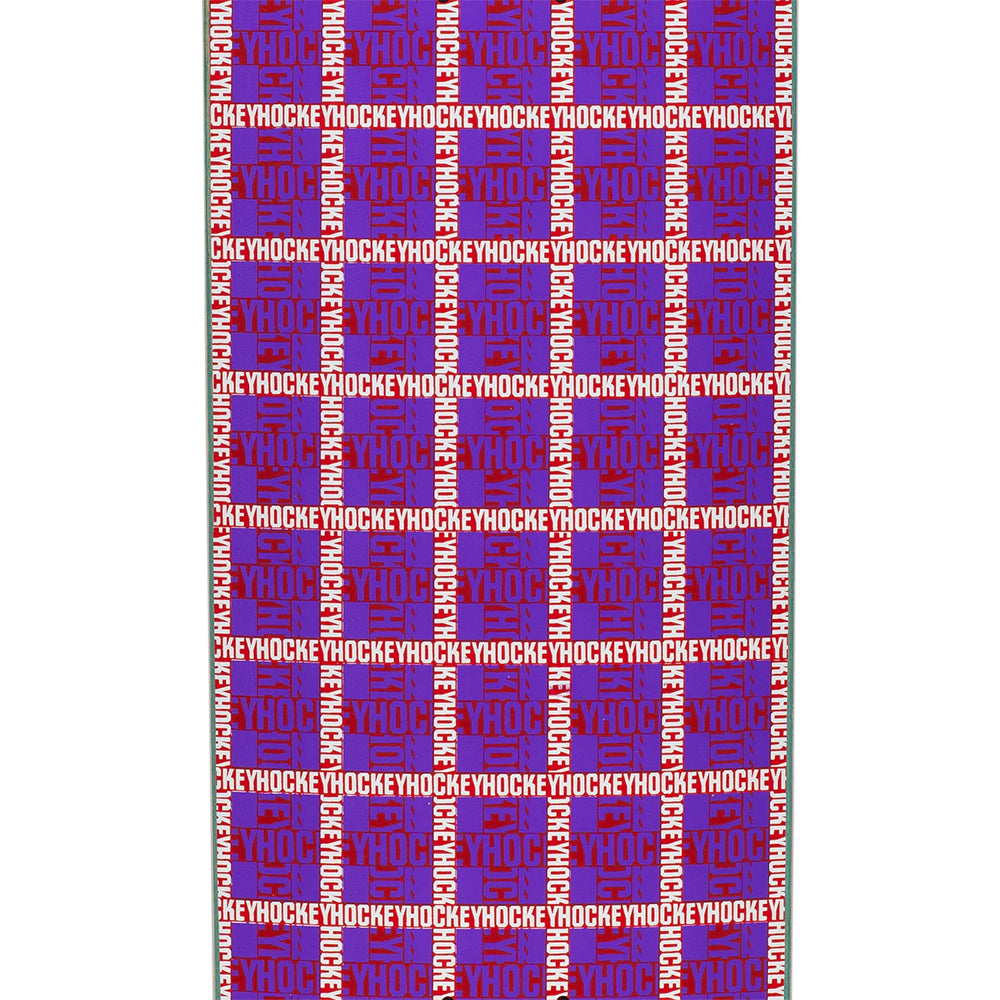 Hockey Plaid Purple Skateboard Deck 8.25"
