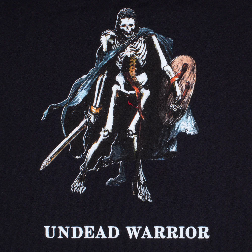 Hockey Undead Warrior Zip Up Hoodie Black