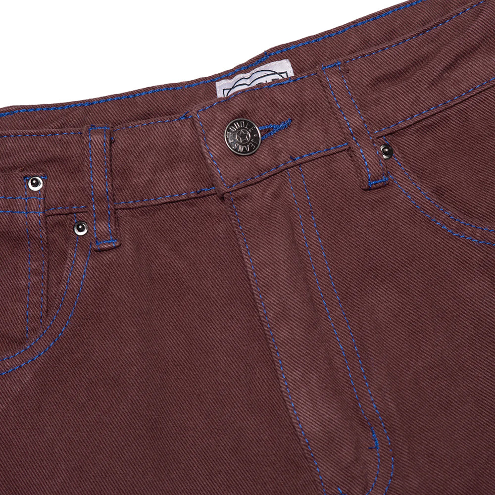 Hoddle 12 Ounce Denim Ranger Jean Brown/Blue Stitching