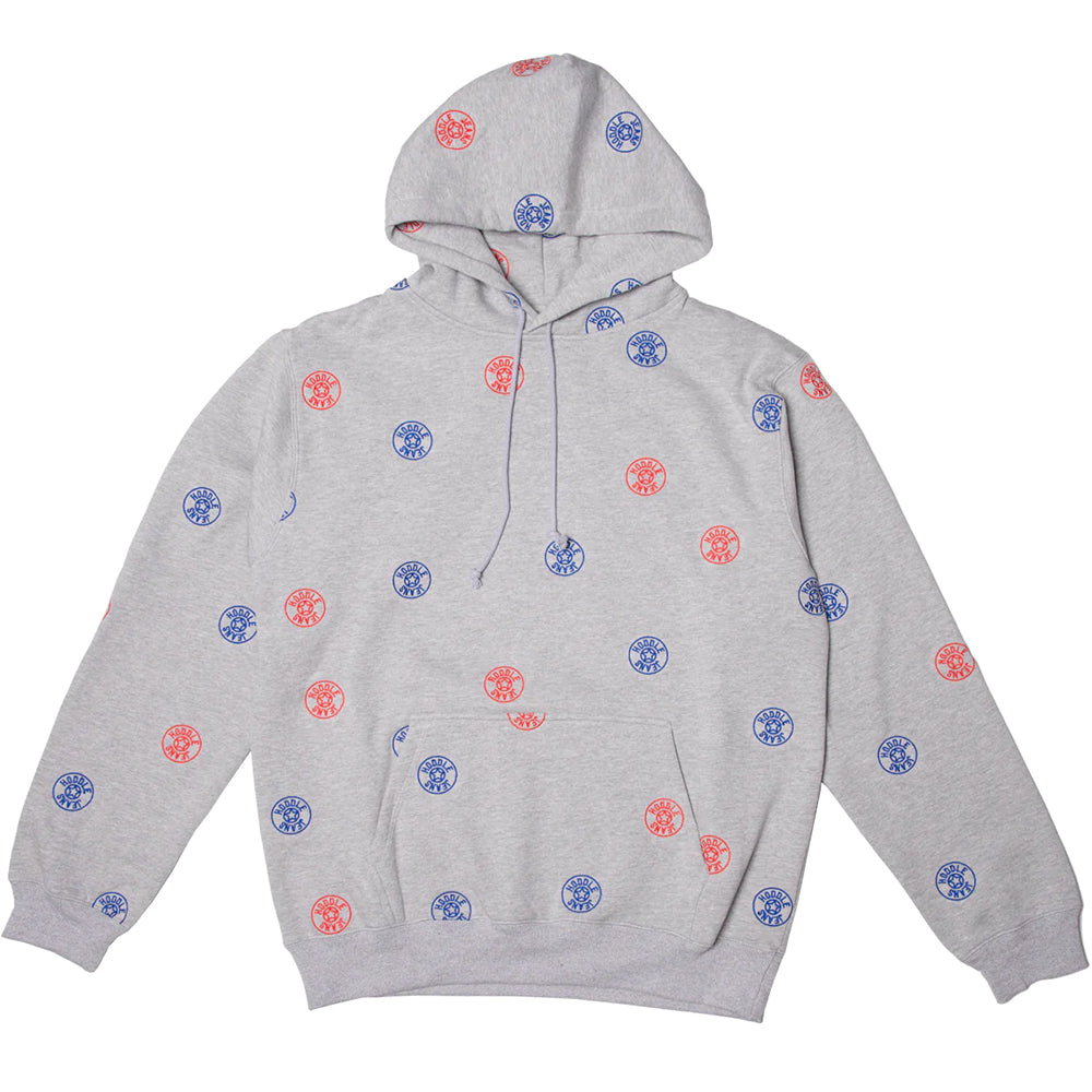 Hoddle Jeans Dot Logo Hoodie Grey