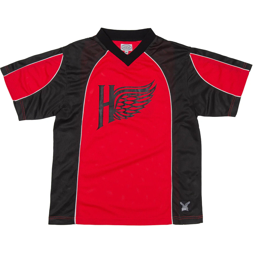 Hoddle Spider Football Jersey Red/Black