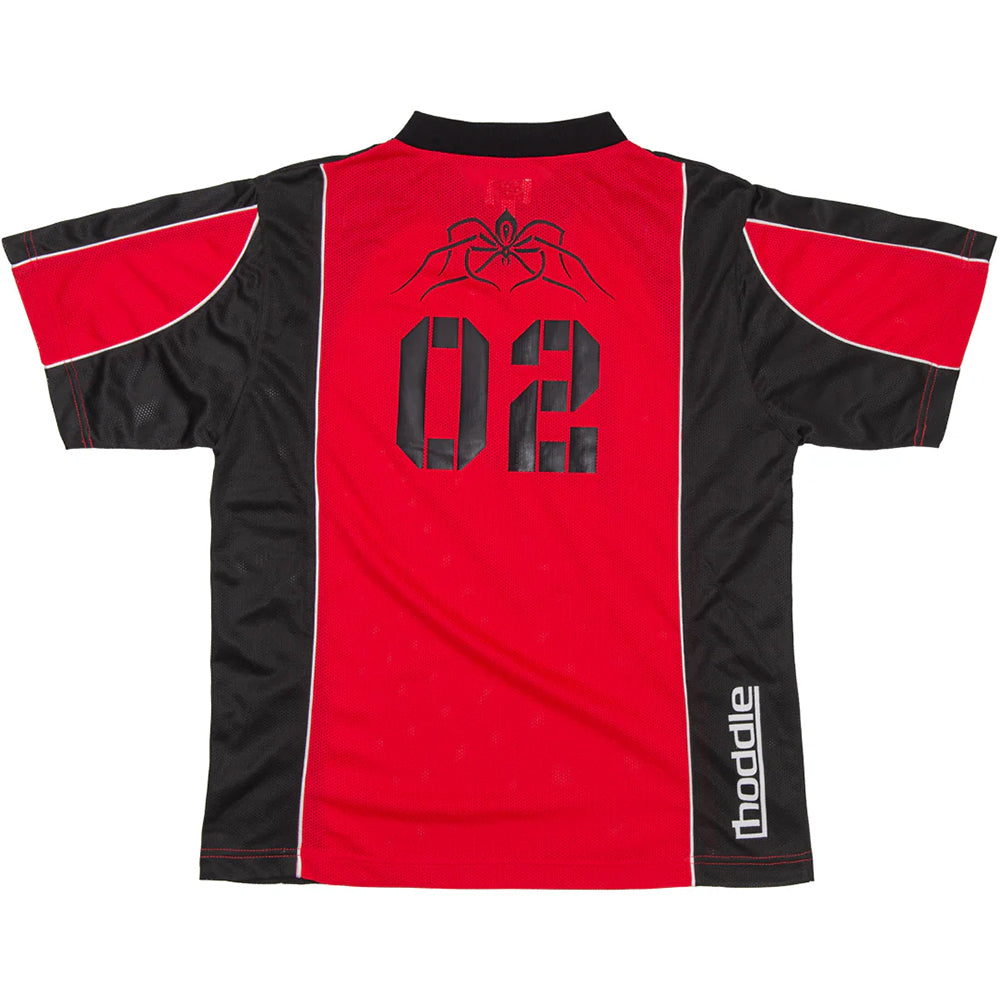 Hoddle Spider Football Jersey Red/Black