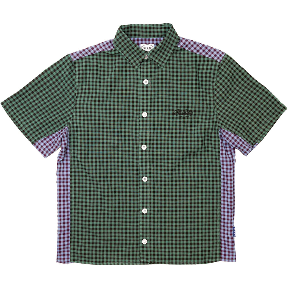 Hoddle Tour Short Sleeve Shirt Green/Blue