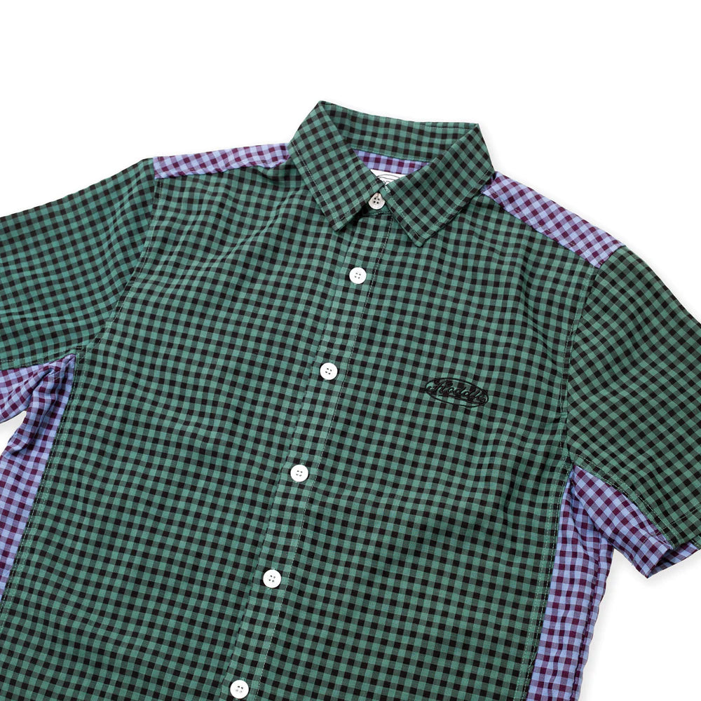 Hoddle Tour Short Sleeve Shirt Green/Blue