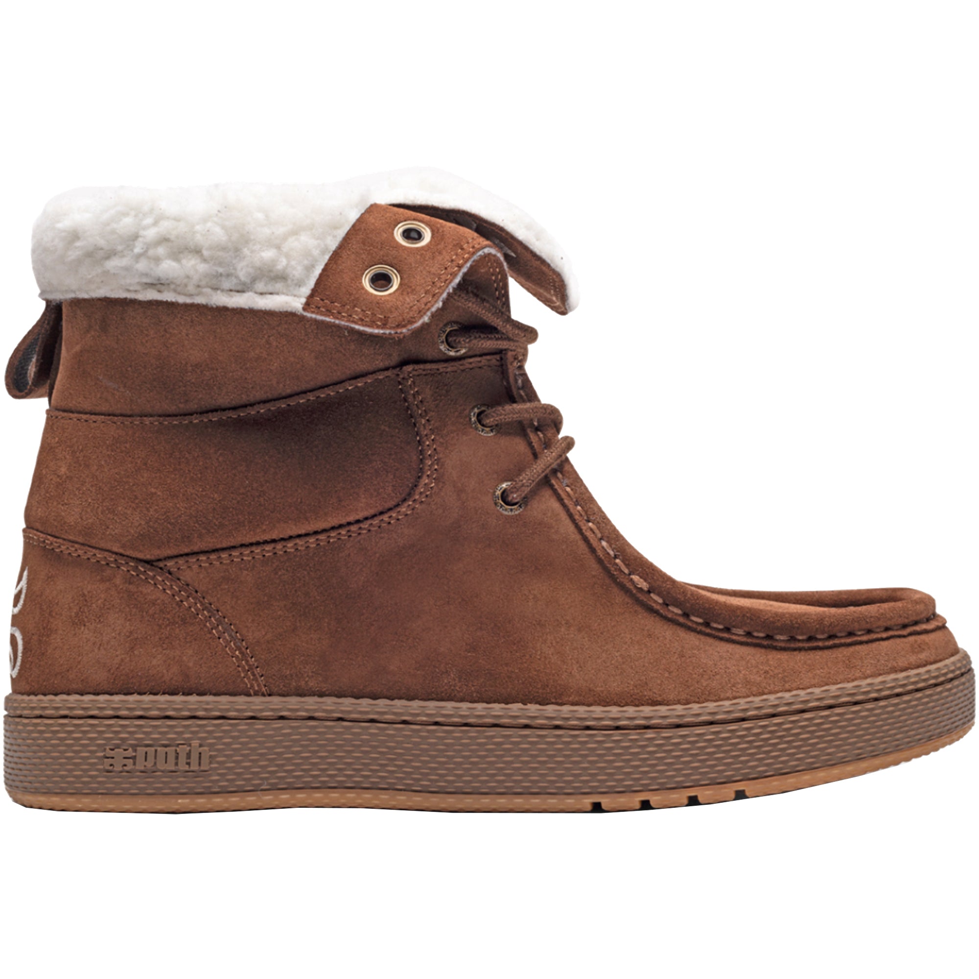 IPath Cats High Shoes Shearling Brown Suede