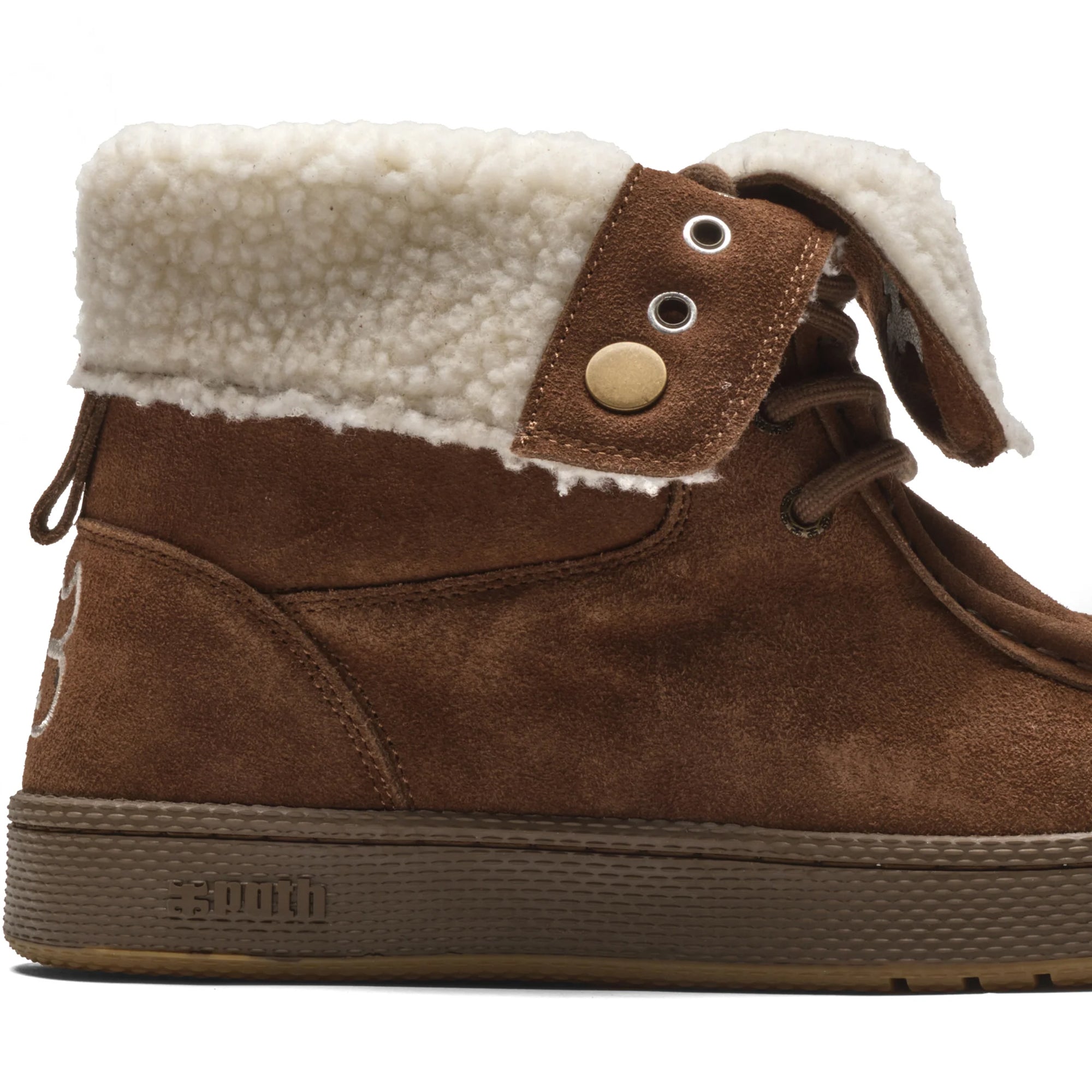 IPath Cats High Shoes Shearling Brown Suede