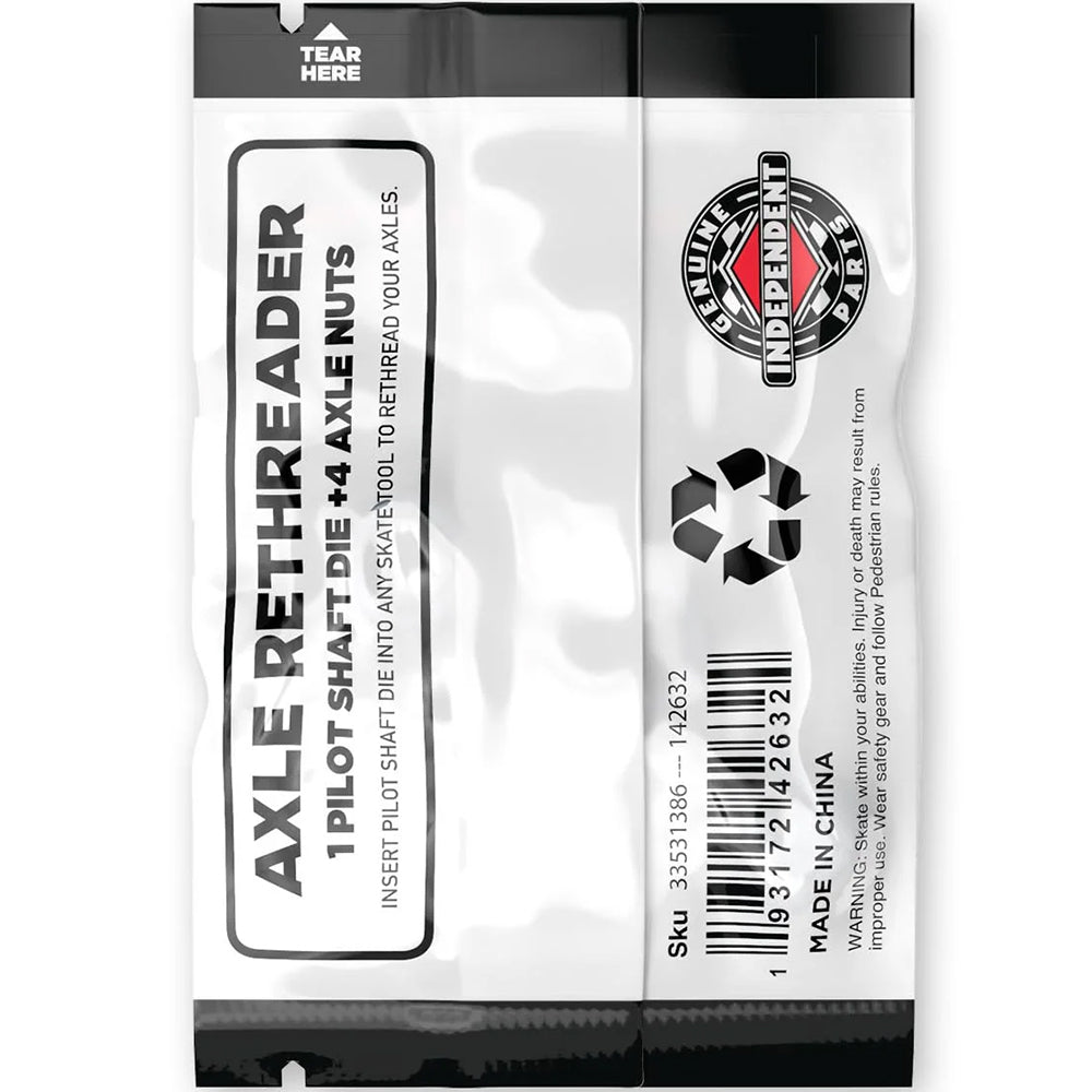 Independent Genuine Parts Axle Rethreader Plus 4 Skateboard Axle Nuts