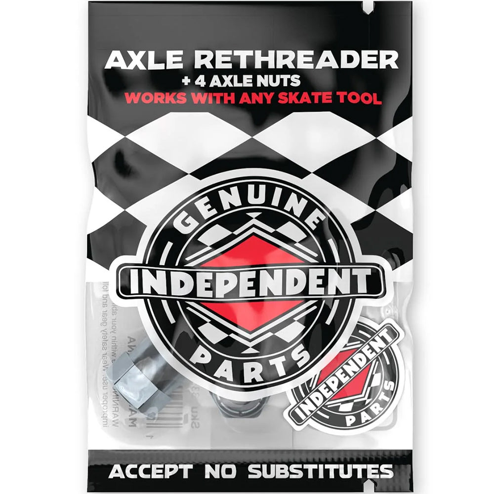 Independent Genuine Parts Axle Rethreader Plus 4 Skateboard Axle Nuts