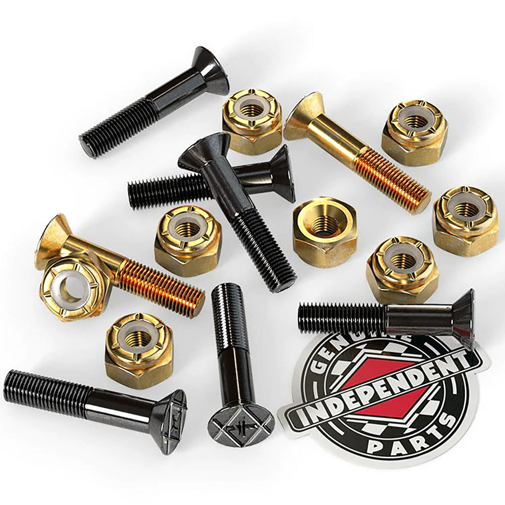 Independent Genuine Parts Skateboard Hardware Phillips Black/Gold 1"