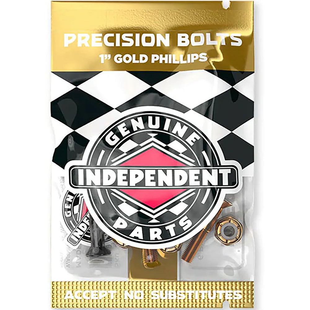 Independent Genuine Parts Skateboard Hardware Phillips Black/Gold 1"