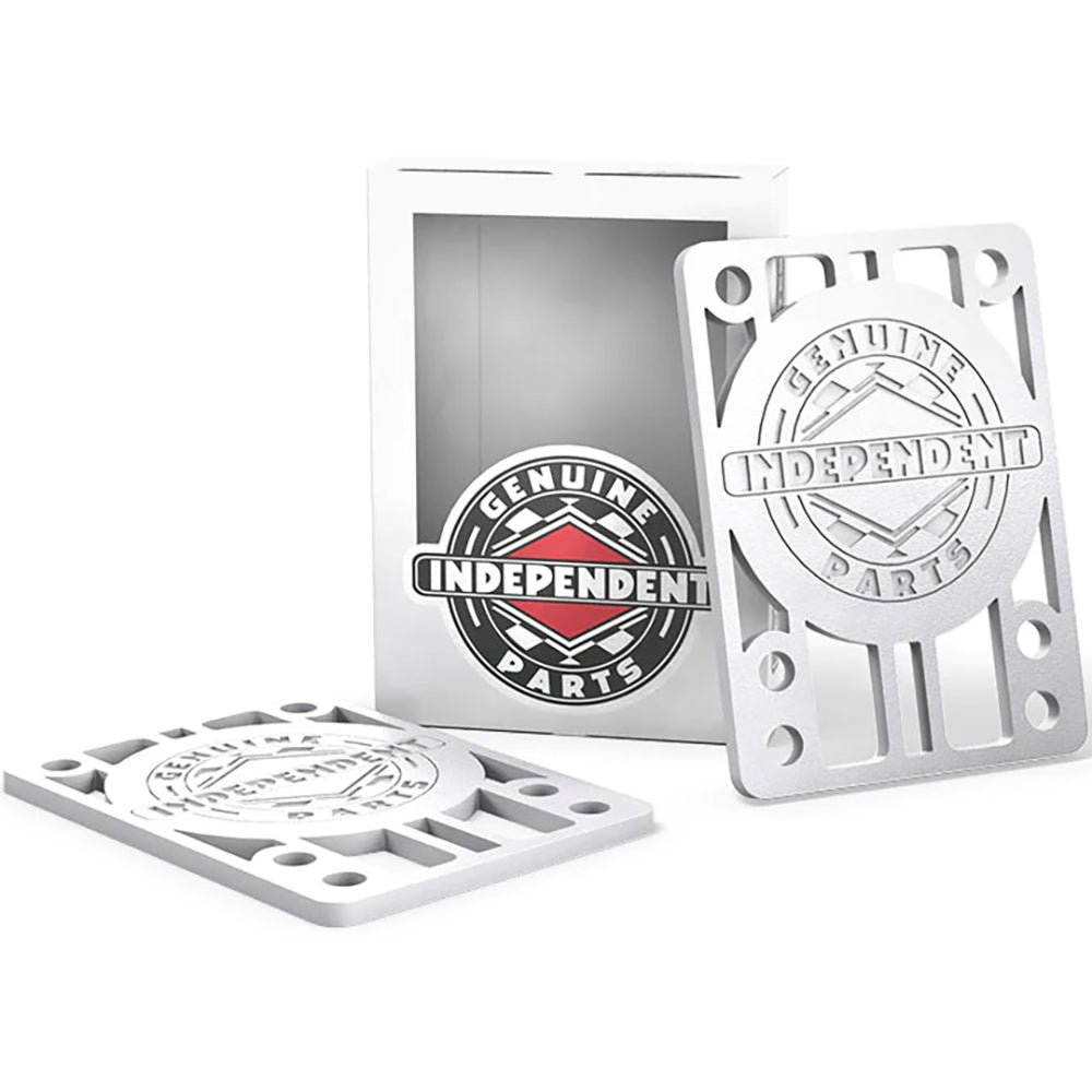 Independent Genuine Parts Skateboard Risers White ⅛"
