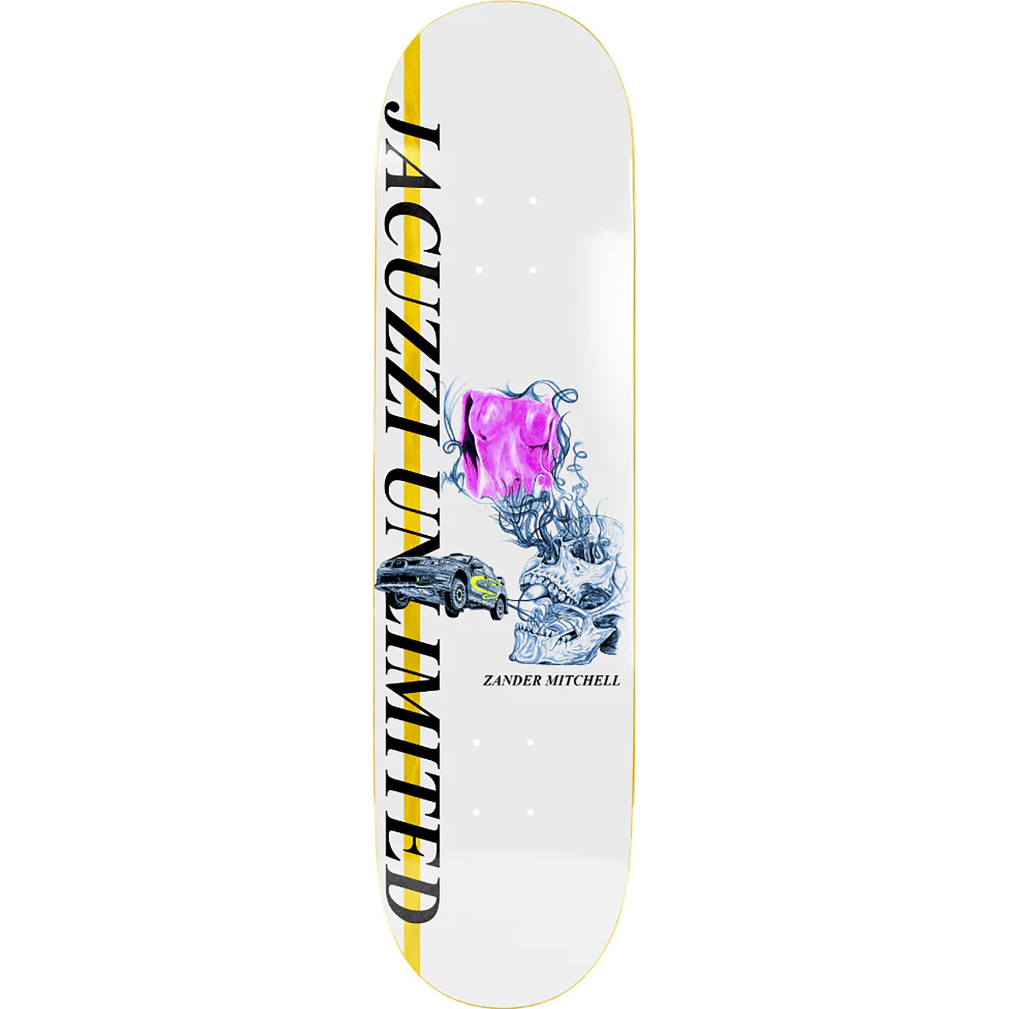 Jacuzzi Unlimited Zander Race Car Skateboard Deck 8.125"