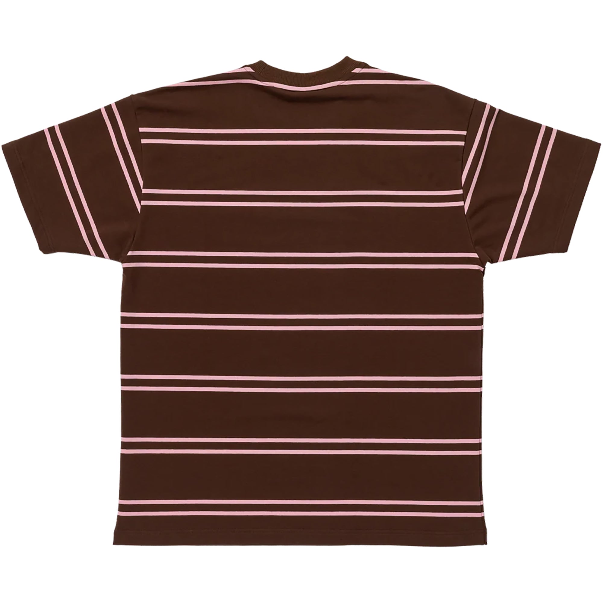 Krooked Eyes Emb Stripe Tee Brown/Pink