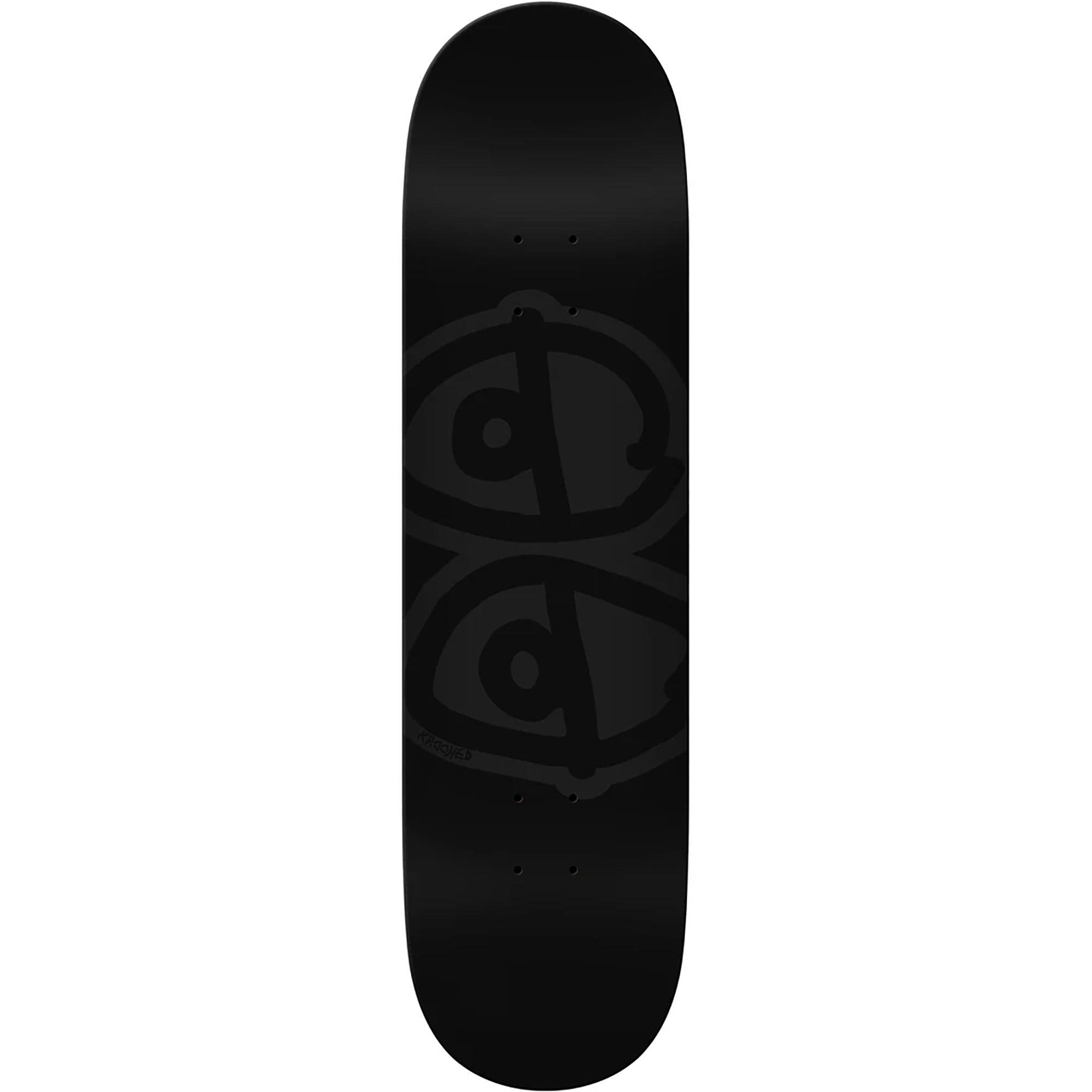 Krooked Eyes Team Black Skateboard Deck 8.5"