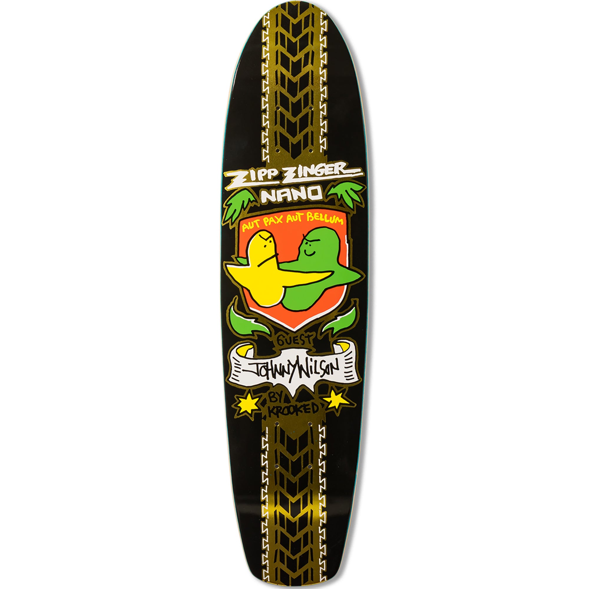Krooked Johnny Wilson Guest Pro Zinger Nano Skateboard Deck 7.37"