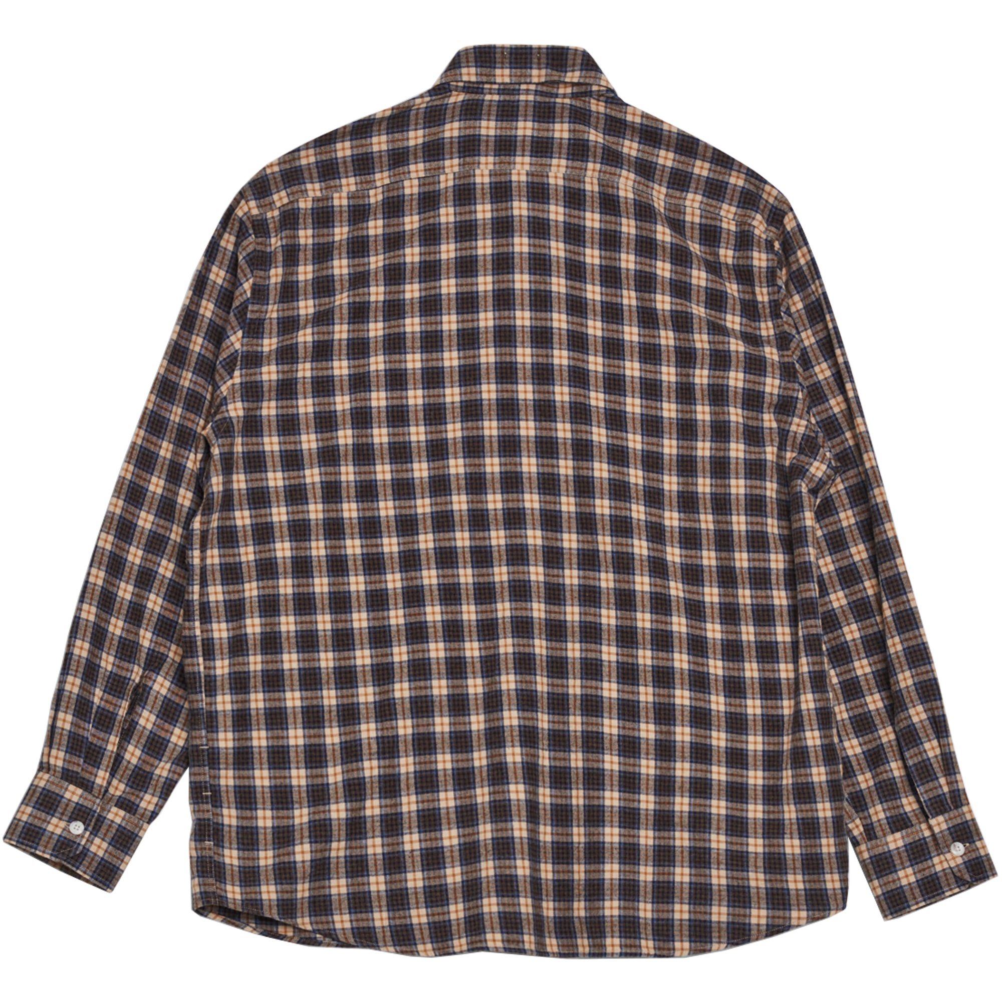Last Resort AB SM001 Nick Flannel Shirt Vanilla/Brown