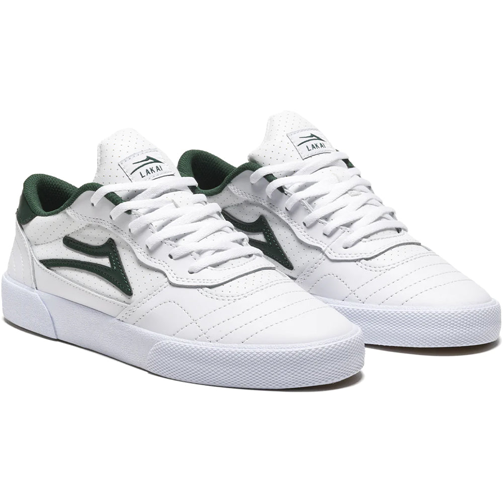 Lakai Cambridge Shoes White/Pine Leather