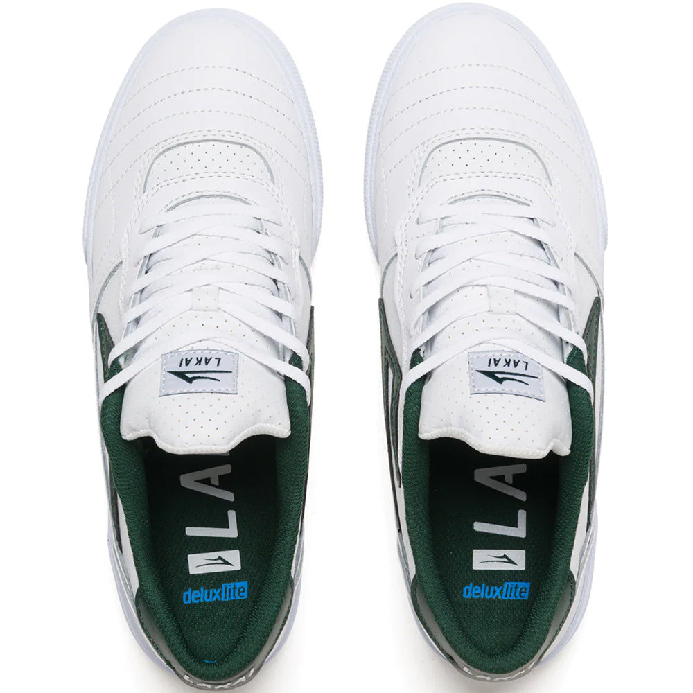 Lakai Cambridge Shoes White/Pine Leather